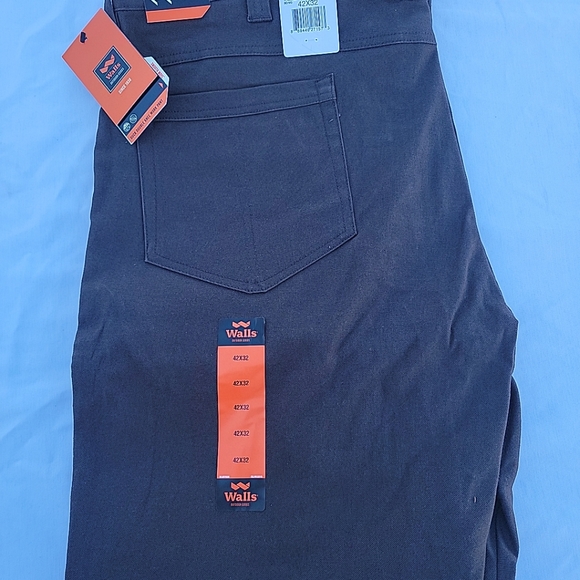 Walls Ditchdigger Work Pants. Brown. Double knee with cell pocket. Relaxed fit - Picture 2 of 8